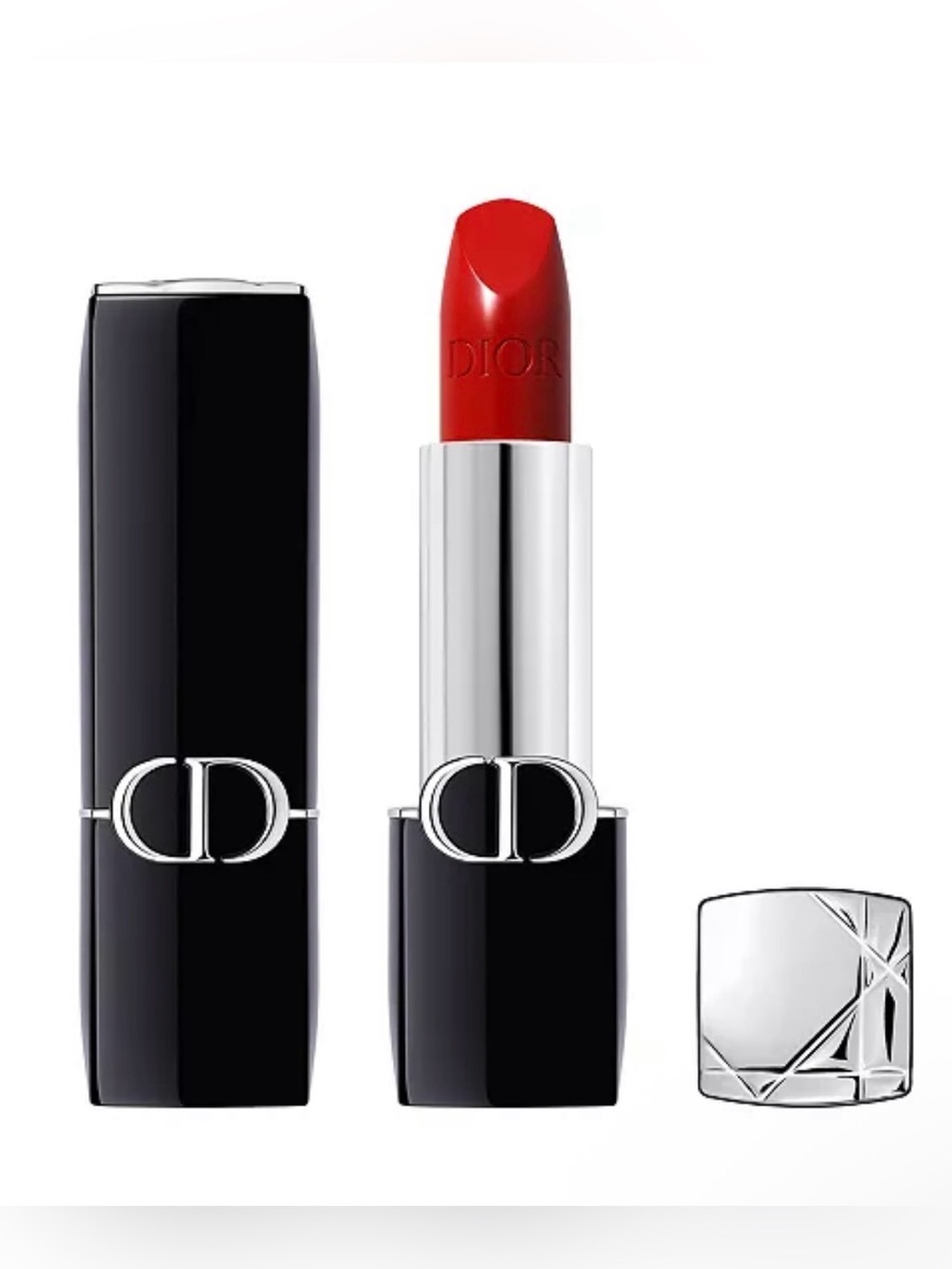 Dior Rouge Long wear Lipstick in 999 Satin 1.5g / 0.05 oz BNIB